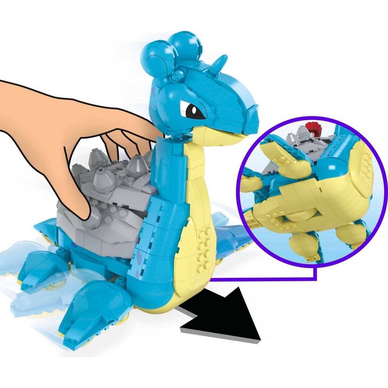 MEGA Pokemon Lapras Building Toy Kit with Action Figure - 527pcs, 5 of 8