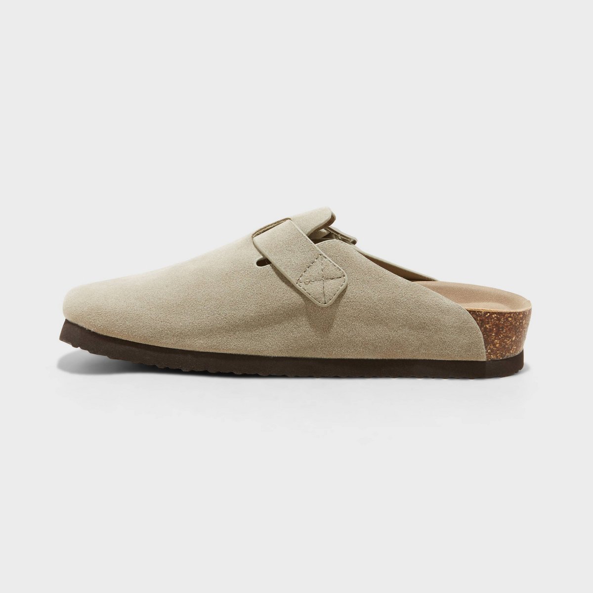 Женские сабо Universal Thread Women's Betsy Clog Mule Flats - Universal Thread™ Taupe 8: Slip-On Faux Leather, Medium Width — фото 2