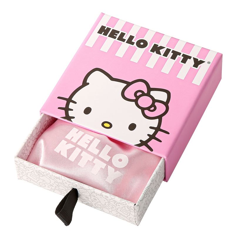 Hello Kitty Women's Enamel Hello Kitty and Sliding Pave Initial Necklace, 5 of 6