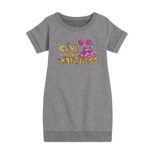 - Blue's Clues & You! - Clue into Kindness Graphic Short Sleeve Fleece Dress - 1 of 3