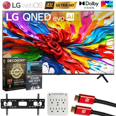 LG 85" QNED evo AI 4K Mini-LED TV (2025) w/ Extended Protection Plan