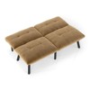 NicBex Convertible Folding Accent Tufted Loveseat Sofa with Adjustable Backrest,Armless Recliner Chair Futon Sofa for Living Room,Bedroom - 4 of 4