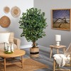 Nearly Natural 5.5-ft Palace Ficus Artificial Tree in Handmade Natural Cotton Planter - 3 of 3