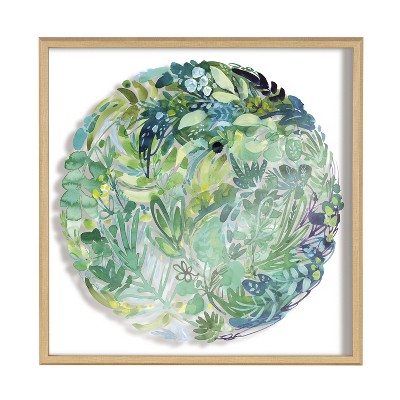 Blake Greenery 24" Natural Acrylic Botanical Art Print