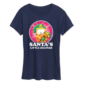 Women's - Garfield - Santas Little Helpers Short Sleeve Graphic T-Shirt - 1 of 4