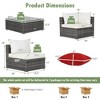 Tangkula 7PCS Patio Rattan Sectional Sofa Set Outdoor Furniture Set w/ Cushions - 2 of 4