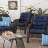 Kensington Garden 2pc 24"x22" Outdoor Seat and Back Chair Cushion Set - 4 of 4