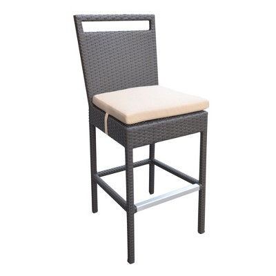 PAGED Patio Dining Chairs Wicker Outdoor Chair with Water Resistant Cushions for Poolside, Balcony, Brown