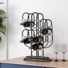 Ferrat Modern Industrial 13 Bottle Tabletop Cactus Wine Rack Black - Christopher Knight Home - 2 of 4