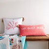 Coral Eat Sleep Beach Pillow - Levtex Home - 3 of 3