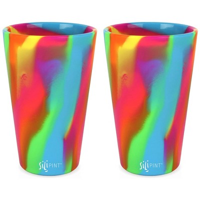 Silipint: Silicone Pint Glasses: 2 Pack Hippie Hops