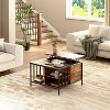 MOEPISY Farmhouse Lift Top Coffee Table with Storage - 31.5 Inch Adjustable Height Living Room Table - 3 of 4