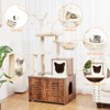 Multi-Level Cat Tree, Cat Tower Durable Sisal-Covered Scratching Posts,Cozy Caves,Condo,Dangling Ball,Jumping Platform for Cats Play &Sleep,Pet House - 3 of 4