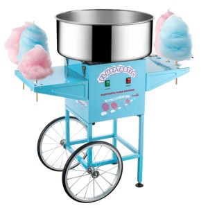 Great Northern Popcorn Portable Flufftastic Cotton Candy Machine and Cart - Light Blue - 1 of 4