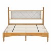 NicBex Queen Size Wood Bed Frame with Upholstered Headboard,Wood Slat Support,Large Under Bed Storage,Brown - image 4 of 4