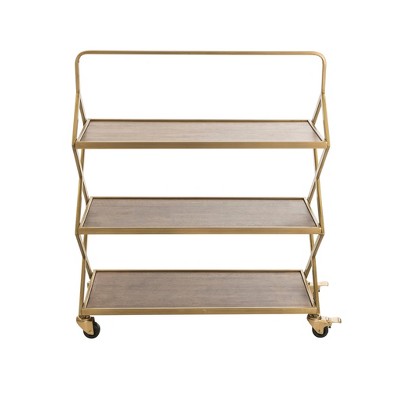 Hudson Bar Cart Gold - Adore Decor