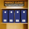 4-Pack Bed Sheet Organizers and Storage, Foldable Sheet Organizers for a Linen Closet - 4 of 4