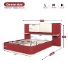 Christopher Knight Home Canary Modern Upholstered Platform Bed with Side Storage Shelves - 3 of 4