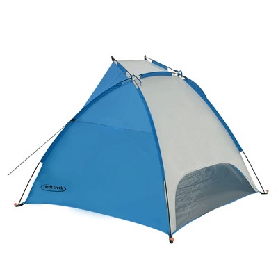 Blue Polyester 2-Person Summer Beach Tent with Carry Bag
