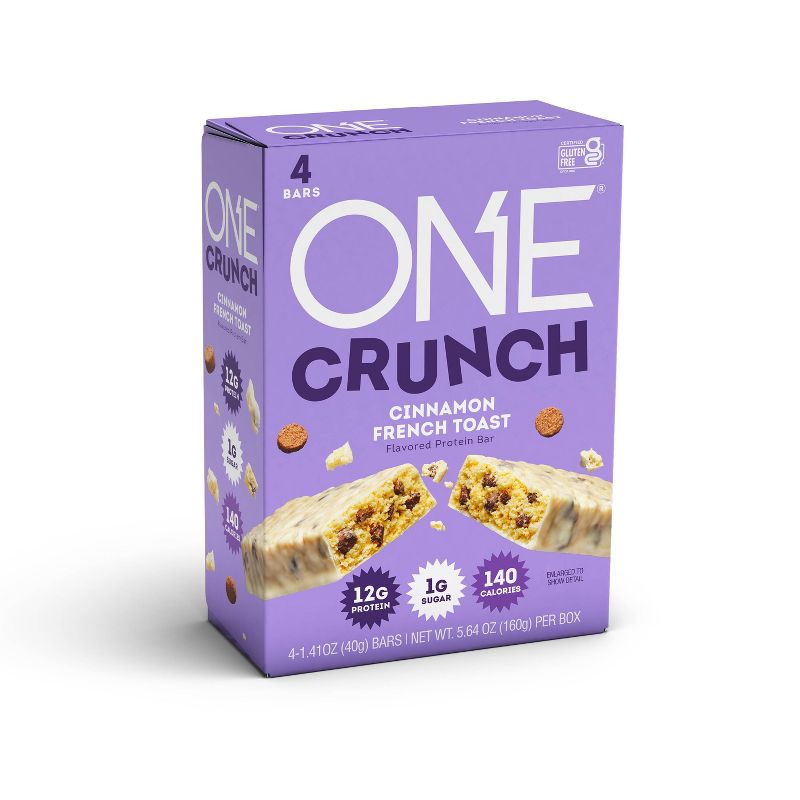 ONE Bar Crunch Protein Bars - Cinnamon French Toast - 4ct, 1 of 5