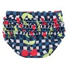 Gerber Baby & Toddler Girls' Two-Piece Long Sleeve Rash Guard Set and Swim Brief - 2 of 4