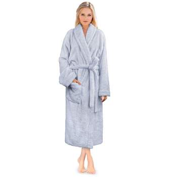 PAVILIA Premium Womens Plush Soft Robe Fluffy Warm, Fleece Faux Shearling Shaggy Bathrobe