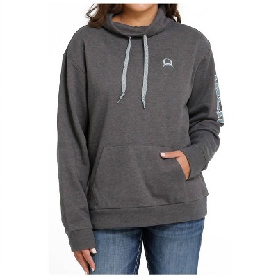 Women's Funnel Neck Pullover Sweatshirt - CINCH