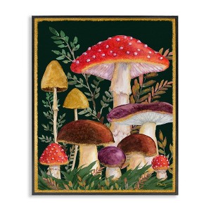 Stupell Industries Woodland Mushrooms Nature Framed Giclee Art - 1 of 4