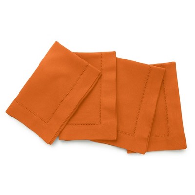 Solino Home Cotton and Linen Hemstitch Dinner Napkins