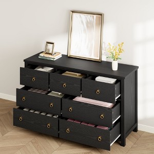 4-Drawer Dresser for Bedroom, White Modern Tall Chest of Drawers - Storage Dresser with Anti-Tip Design - 1 of 4