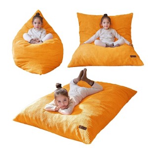 MAXYOYO 3-in-1 Kids Convertible Bean Bag Chair & Bed, Child Floor Sofa for Gaming, Reading - 1 of 4