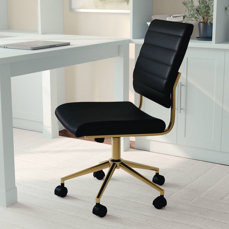 Upholstered Office Armless Chair - Martha Stewart, 4 of 13