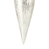 Northlight 9.5" White Beaded Glitter Finial Glass Christmas Ornament - 4 of 4