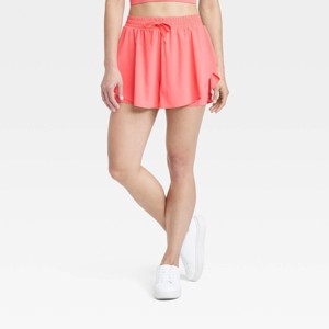 Women's Woven High-Rise Flutter Shorts 3" - All In Motion™ - 1 of 4