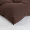 ARTPLANT Outdoor Dinning Seat Pads Cushions with Tie 19"x19"x4",Square Wicker Outdoor Tufted Chair Cushion,Set of 2 - 4 of 4