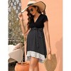Women's Maternity Dress Short Sleeve Pregnancy Clothes Polkadot - 3 of 4