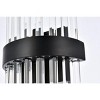 Elegant Lighting Dallas 8 inch crystal bath sconce in black - 4 of 4