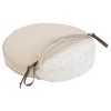 Montlake Fadesafe Round Patio Dining Seat Cushion - Antique Beige - Classic Accessories: Water & Stain-Resistant, Zipper Closure - 3 of 4