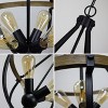 Chloe Lighting Farmhouse-Style Two-Toned 4 Light Pendant 20" Wide - 3 of 4
