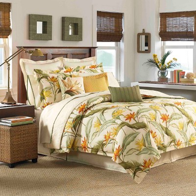 Queen Birds Of Paradise Comforter Set Ivory - Tommy Bahama