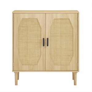 Dexmalle Kitchen storage cabinets with rattan decorative doors - 1 of 4