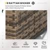 7-Piece Outdoor Wicker Patio Sofa Set, Modern Rattan Conversation Furniture Set with Cushions - 4 of 4