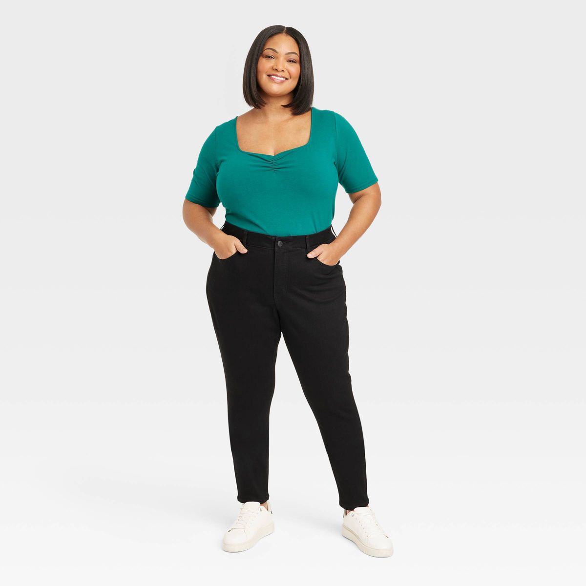 Women's High-Rise Skinny Jeans - Ava & Viv™ Full Length - thumbnail 3