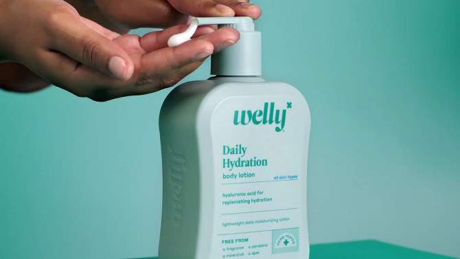 Welly Daily Hydration Body Lotion Unscented - 16 fl oz, 2 of 9, play video