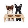 SEVOBAL Pet Water Bottle Dog Bowl Stand,Bamboo Raised Dog Bowl Dog Food Bowl Stand for Medium Sized Dogs(22"*11"*15") - 2 of 4