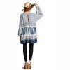Women's Paisley V-Neck Mini Dress - Velzera - 3 of 3