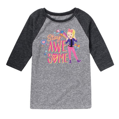 JoJo Siwa Stay Awesome  - Athletic Heather/Heather Black - 2T
