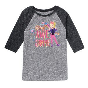 JoJo Siwa Stay Awesome  - Athletic Heather/Heather Black - 2T - 1 of 3