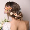 Unique Bargains Women's Fake Flowers Hair Clips Pink 16 Pcs - 3 of 4