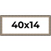 PosterPalooza | Panoramic Ornate Silver Picture Frame - UV Acrylic, Foam Board Backing, Hanging Hardware - 2 of 4